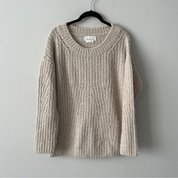 Anthropologie Camilla Wool Blend Knit Oversized Sweater XS - Picture 2 of 7